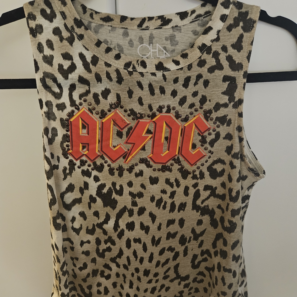 Free People CHASER XS AC/DC Tank Top